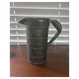 Vintage Measuring 1 Qt Tin  With Handle, DOVER