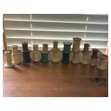 Vintage wooden thread spool lot 20