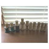 Vintage lot of 20 wooden thread spools