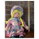 Vintage handmade quilt patch dress cloth doll