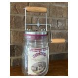 Kilner Butter Churn Hand Crank Mixer with Wooden