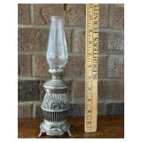Vintage Mini Pot Belly Stove Oil Lamp 10' Tall