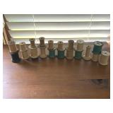 Vintage lot of 20 wooden thread spools