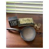Primitive decor wood spools repro butter paddle