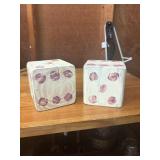 Primitive style large wooden dice