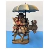 Italy, ANRI, hand carved wooden figurine, Riding