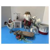 Mikasa, candle holders, ornaments, and Christmas