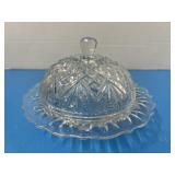 Vintage Anchor Hocking, covered butter dish