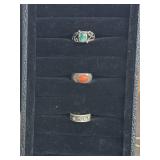 Sterling 925 Rings approx 6-7 sizes