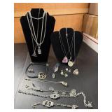 Silvertone Mixed Jewelry