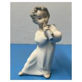 Lladro, Angel with Flute Figurine