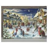 Beautiful light up Christmas canvas.  35.5x24.