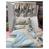 Seashell Queen Comforter with Valances and