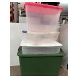 Three Totes in a Large Green Tote