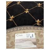 Tayse Oval Black Beige Area Rug  5ï¿½ 3ï¿½ x 7ï¿½ 3ï¿½
