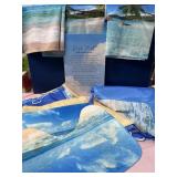 Two showers Curtains Bathroom Rugs 3 Valances