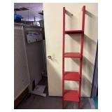 Red 4 shelf Wall Hanger