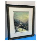 Moonlit Village by Thomas Kinkade. 22ï¿½W 26.5ï¿½T