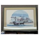 Signed Large framed, Moonlight Ride by P. Buckley