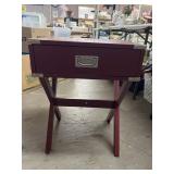 Accent Table Red/burgundy 18ï¿½W 16ï¿½D 24.5ï¿½T