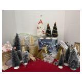 Assorted Lights Christmas Trees and Decor
