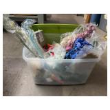 Huge floral lot with tote