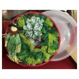 St Patrickï¿½s Day wreath in wreath storage box