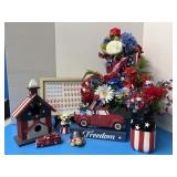 USA!!! Red, Whiteb& Blue with storage box