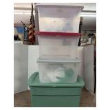 Four Large to Exlarge Green Totes