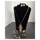 Rose Color Gold Costume Jewelry
