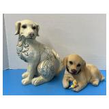 Jim Shore, outdoor living, Constance & resin dog
