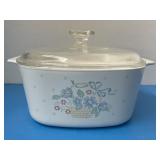 Vintage CorningWare casserole dish, Country