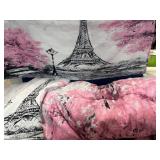 Twin Comforter Effie Towel with Sham and Curtain