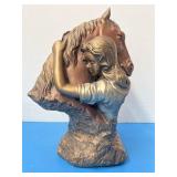 Vintage Kindred Spirits, cold cast bronze
