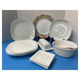 CorningWare plates & bowl, Corelle plate, Canopy