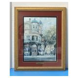 Bloomsbury Cafe by Thomas KinKade  19ï¿½W 23.5ï¿½H.