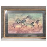 Framed print titled, Horse Dance by Alison