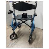 2 in 1 rollator walker and transport chair.  Has