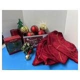 Beautiful Christmas lot,  Christmas tree skirt