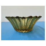 Vintage Blenko, Amber art glass