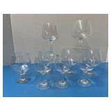 Lot of 9 glasses