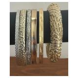 Vintage lot of Bangle Bracelets some signed