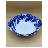 Antique Argyle Flow Blue Vegetable Bowl by