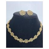 Vintage Large Owl Pendant Necklace Gold & Silver