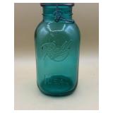 1976 Vintage BALL Ideal Aqua Blue Glass