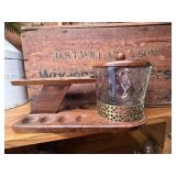 Vintage Fairfax Wood 8 Pipe Stand with Heavy