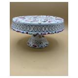 Beautiful Pedestal Cake Stand Flowers Lattice