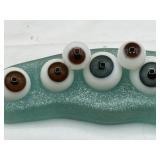 Vintage HAND BLOWN ROUND DOLL GLASS EYES