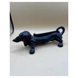 Cast Iron Black Sausage Dachshund Dog Boot