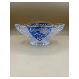 Anna Hutte Bleikristall Blue German Candy Dish